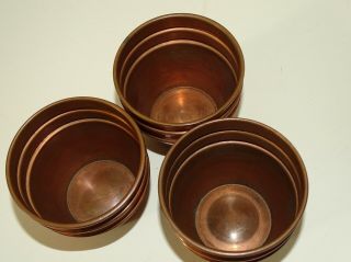 Harry Stanley Vernon Copper Cups and Balls set scarce 5