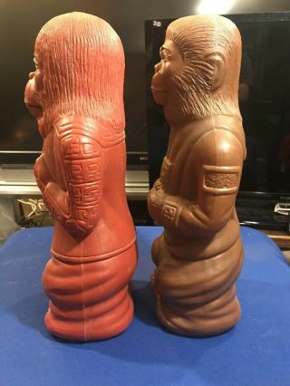 1969 Planet Of The Apes Cornelius & Dr.  Zaius Blow Mold Banks 17 Inches Tall 7