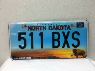 Legendary North Dakota Peace Garden State License Plate