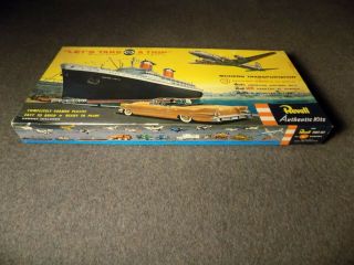 Revell 1956 CBS Let ' s Take A Trip SS United States Gift Set 4