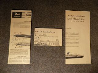 Revell 1956 CBS Let ' s Take A Trip SS United States Gift Set 9