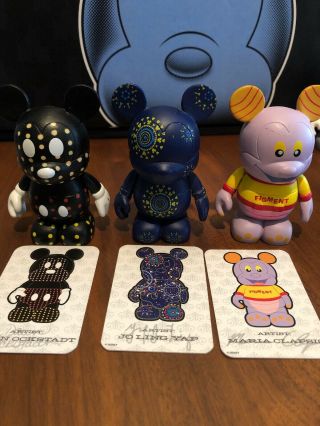 Disney Vinylmation Park 1 Full Set With Balloon Chaser By Randy Noble With Cards 5