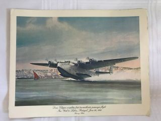 Three Panam Historic Pictures & In Flight Menus