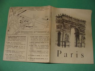 U S Air Forces In Europe Paris Guide 1961