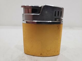 Vintage Kmart Butane Gas Lighter Brushed Gold Japan 3