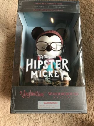 Disney Hipster Mickey Vinylmation Figure Signed Maruyama