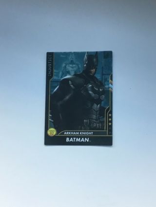 Injustice Arcade Dave And Busters Card 57 Arkham Knight Batman ? Ultra Rare
