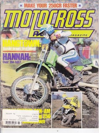 Motocross Action July 1981 Hangtown Nationals - Bob Hannah - Husqvarna - Can Am