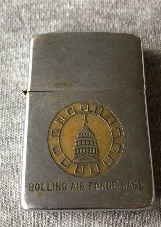 1950 - 57 Zippo Lighter Bolling Air Force Base Washington Dc Patent 2517191