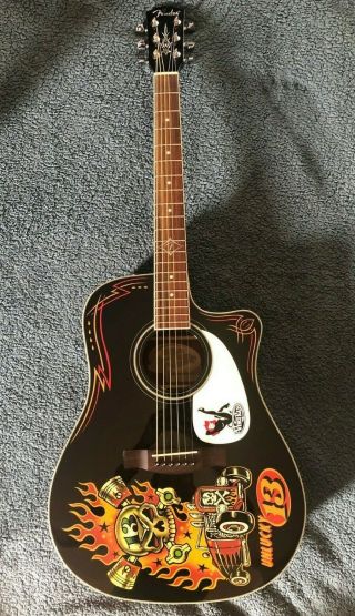 Fender Vince Ray Unlucky 13,  Limited Edition,  Acoustic Guitar,  Never Played.