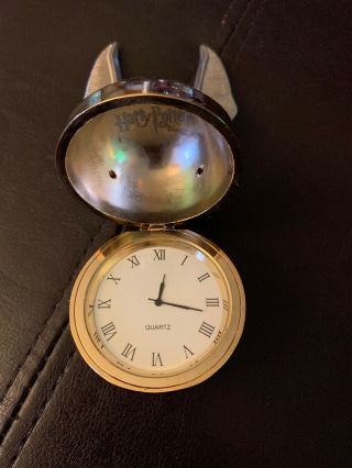 Rare Harry Potter Deathly Hallows Part 2 Golden Snitch Clock 3