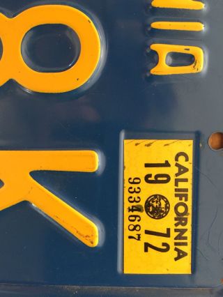 1972 California Commercial License Plates 2
