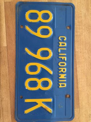 1972 California Commercial License Plates 4
