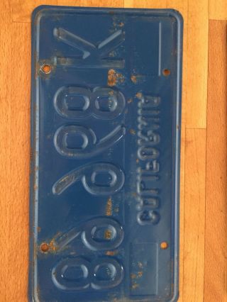 1972 California Commercial License Plates 5