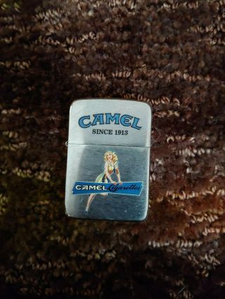 Camel Zippo Lighter Pin - Up Girl 2