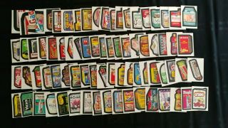 1986 Wacky Packages Album Stickers Complete Set Of 77