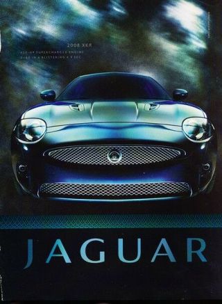 2008 Jaguar Xkr Supercharged 420hp Advertisement Print Art Car Ad K04