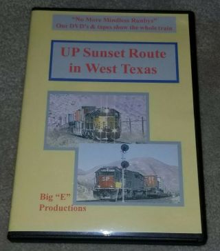 Up Sunset Route In West Texas Dvd Big " E " Productions