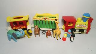 1973 Fisher Price Little People Circus Train 991 Set Complete Stored 45 Years