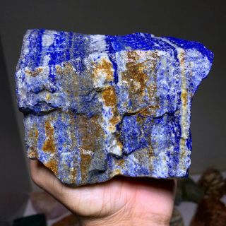 AAA TOP QUALITY SOLID LAPIS LAZULI ROUGH 4.  5 LB - FROM AFGHANISTAN 2