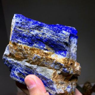 AAA TOP QUALITY SOLID LAPIS LAZULI ROUGH 4.  5 LB - FROM AFGHANISTAN 7