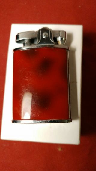Lighter Vintage Continental CMC Burgandy Chorme not fired 2