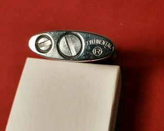 Lighter Vintage Continental CMC Burgandy Chorme not fired 3
