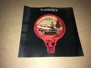 Vintage 1971 Maverick Automobile Brochure