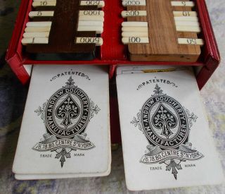Antique Playing Cards - Mudie & Sons Andrew Dougherty " Bezique Set " C.  1880s