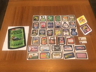Lost Wackys 2005 Series 1 V1 Alterations Complete Set W/ Puzzle Wacky Packages