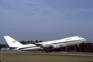 Iran Air,  Boeing 747,  Ep - Nhv,  At Frankfurt,  In 1985,  Slide