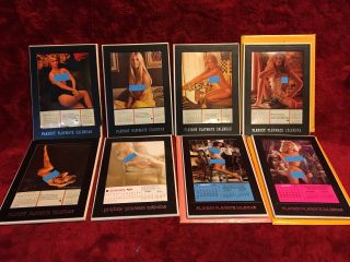 Playboy - Playmate Calendars 69,  70,  71,  72,  73,  74,  81 & 82 - - 12 Diff.  Pic 