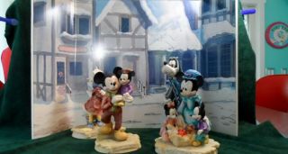 Disney Goofy Scrooge Minnie Mickey Mouse Christmas Carol LE Scotland Figurine 12