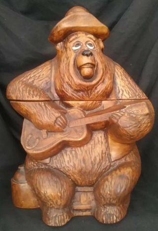 Rare Walt Disney Big Al The Country Bear Jamboree Show Cookie Jar Treasure Craft