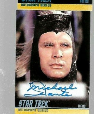 A159 Michael Dante As Maab Autograph Card Star Trek Tos