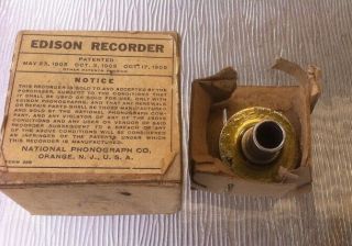 Edison Cylinder Phonograph Recorder,  (gramophone)