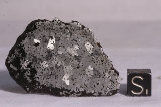 Bondoc Meteorite etched full slice 22.  4 grams 5