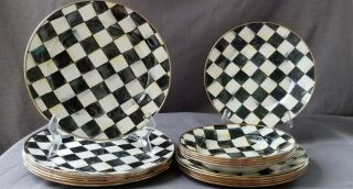 Mackenzie Childs Courtly Check Enamelware