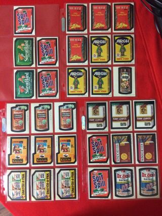 1973 Topps Wacky Packages 3rd Series Multiples