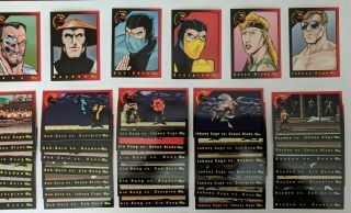 1994 Classic Mortal Kombat Complete Base Set 100 Cards 3