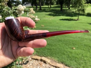 Igp Exclusive Unsmoked Jt Cooke Hard Poured Red Translucent Stem Smooth Cutty