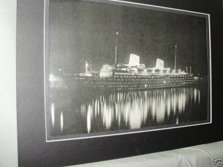Ss Kungsholm @ Night Steamship York Harbor Exhibit