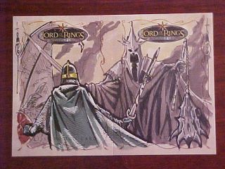 Lord Of The Rings Lotr Topps Evolution Eowyn Vs Witch King Dual Sketch Hodges