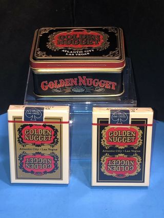 Golden Nugget Casino Playing Cards Type 6 With Tin In Near