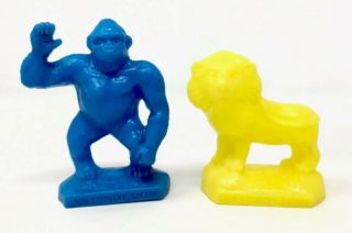 Vtg Lion Country Safari Toys Set Of 2 Plastic Blow Molds Souvenirs Figurines