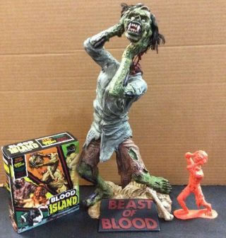 Beast Of Blood Island Monster Statue Horror Movie Figurine Eddie Romero Zombie