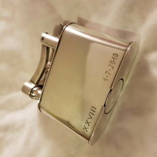 CARTIER sterling silver table lighter,  295g 7