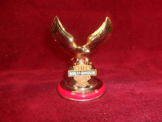 1998 Franklin Harley Davidson Desktop Metal Eagle Statue