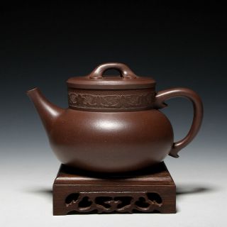 Oldzisha - China Yixing Zisha Pottery Teapot By Artist Xie Manlun,  1990 