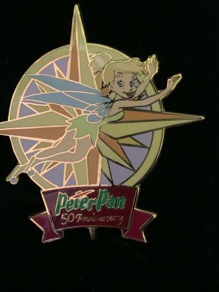Tinkerbell Pin,  50th Anniversary Of Peter Pan,  LE 100,  Disney Pin 2